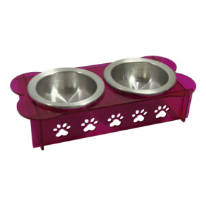 Comedouro Pet M Rosa