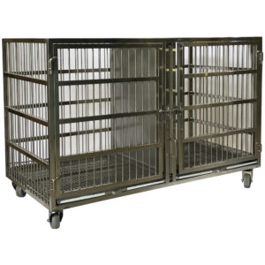 Canil INOX 2 Lugares ARAMADO